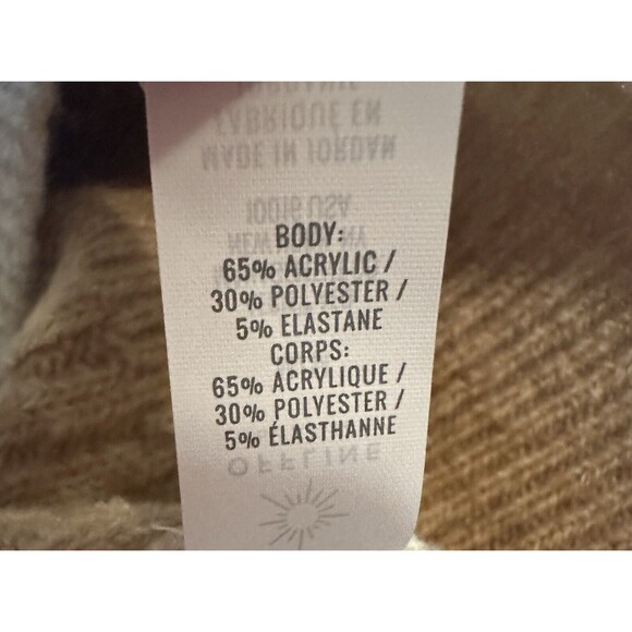 OFFLINE BY AERIE Ombre Brown Tan Crop Hoodie Pullover Sweater‎ MEDIUM NWT - Picture 7 of 10